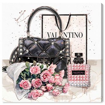 Art Remedy Valentina and Her Favorite Treasures Fashion Canvas Wall Art