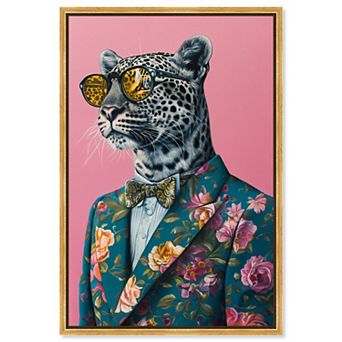 Art Remedy Refined Roar II Animals Canvas Wall Art