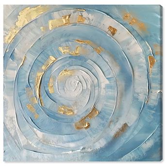 Art Remedy Golden Flux I Abstract Canvas Wall Art