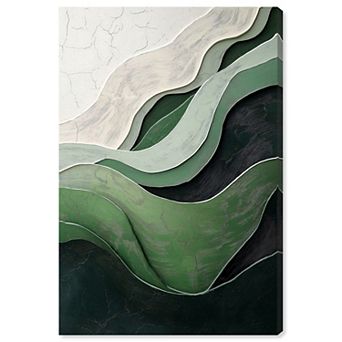 Art Remedy Green Echoes I Abstract Canvas Wall Art