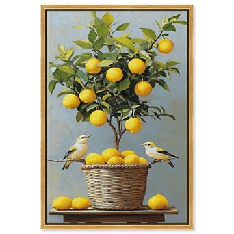 Art Remedy Lemon Orchard Duet Food & Beverages Canvas Wall Art