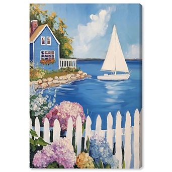 Art Remedy Tranquil Mooring Nautical & Beach Canvas Wall Art