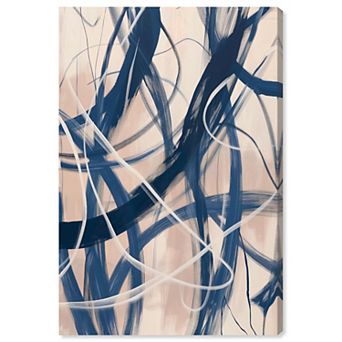 Art Remedy Blue Delaney Abstract Canvas Wall Art