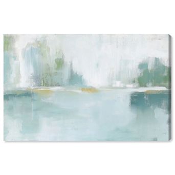 Art Remedy Mirrored Aqua Dream I Abstract Canvas Wall Art
