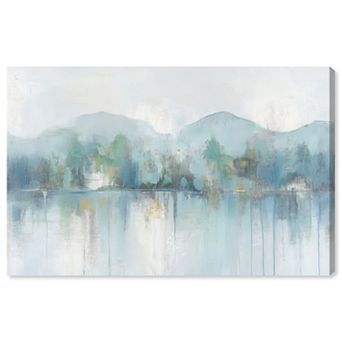 Art Remedy Mirrored Aqua Dream II Gallery Wrapped Printed Canvas Wall Art