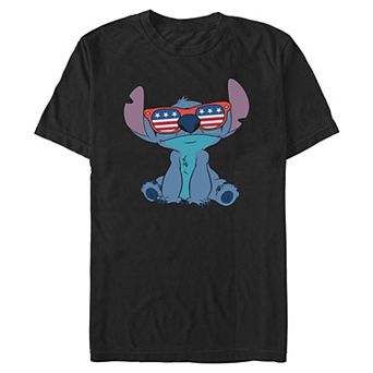 Big & Tall Disney's Stitch Americana Sunglasses Graphic Tee