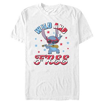 Big & Tall Disney's Stitch Wild And Free Graphic Tee