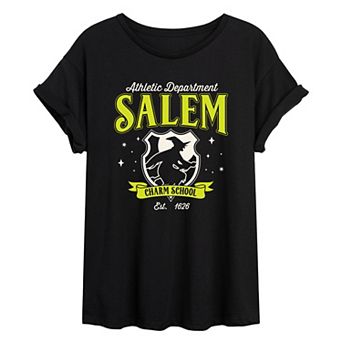 Juniors' Salem Charm School Athletic Department Oversized Tee