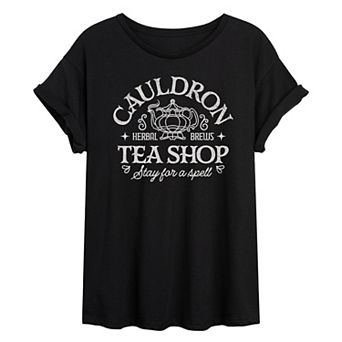 Juniors' Cauldron Tea Shop Oversized Tee