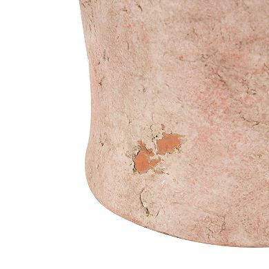 Stella & Eve Ceramic Distressed Antique Decorative Vase with Handles Table Decor