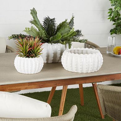 Stella & Eve Textured Ceramic Planter Set of 3