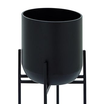 Stella & Eve Metal Tall Planter with Removable Stand Floor Decor