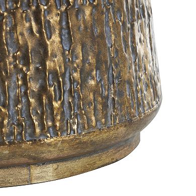 Stella & Eve Metal Textured Planter with Ring Handles 2-Piece