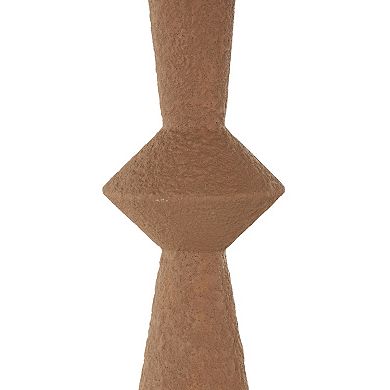 Stella & Eve Metal Art Deco Fluted Decorative Vase Table Decor