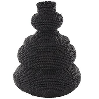 Stella & Eve Handmade Woven Bubble Decorative Vase with Abstract Shape Table Decor