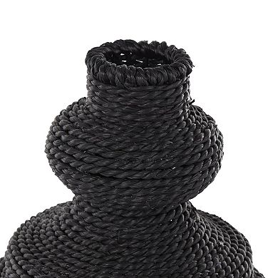 Stella & Eve Handmade Woven Bubble Decorative Vase with Abstract Shape Table Decor