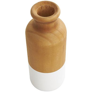 Stella & Eve Decorative Wood Vase Table Decor Set of 3
