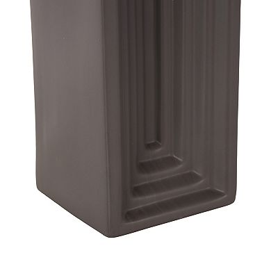 Stella & Eve Ceramic Concaved Rectangular Decorative Vase Table Decor