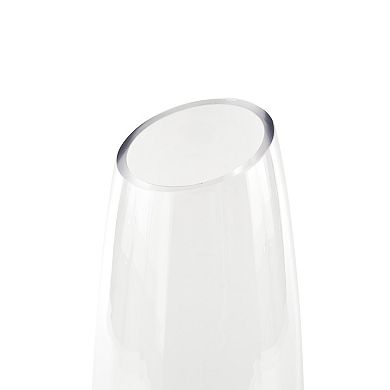 Stella & Eve Glass Tall Slanted Decorative Vase Table Decor
