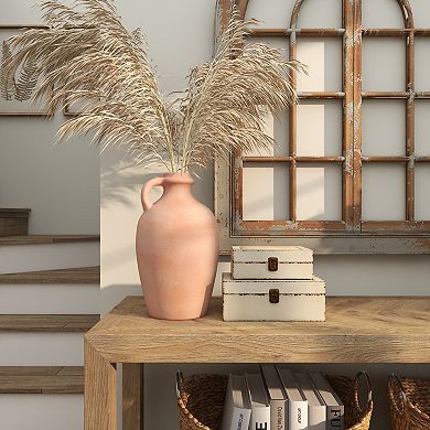 Stella & Eve Ceramic Terracotta Jug Decorative Vase with Handle Table Decor