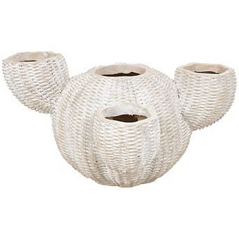 Stella & Eve Resin Wide Textured Planter