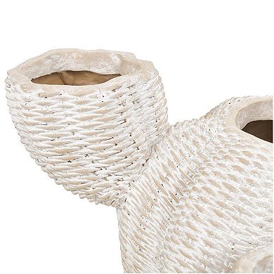 Stella & Eve Resin Wide Textured Planter