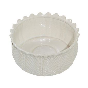 Stella & Eve Textured Ceramic Indoor / Outdoor Planter Set of 3
