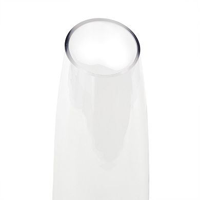 Stella & Eve Large Glass Tall Slanted Decorative Vase Table Decor