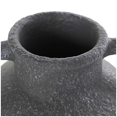Stella & Eve Textured Amphora Decorative Vase with 2 Handles Table Decor