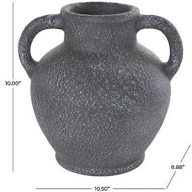 Stella & Eve Textured Amphora Decorative Vase with 2 Handles Table Decor