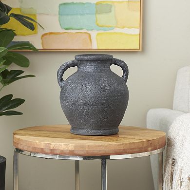 Stella & Eve Textured Amphora Decorative Vase with 2 Handles Table Decor