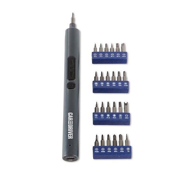 Car and Driver 24 pc Electric Precision Screwdriver Set