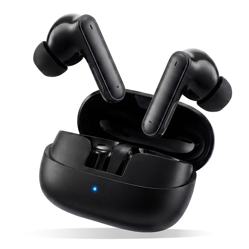 ChargeWorx True Wireless Earbuds with Active Noise Canceling & Charging Case, Black