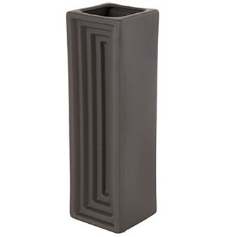Stella & Eve Ceramic Concaved Rectangular Decorative Vase