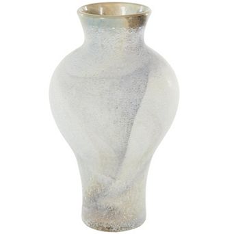 Stella & Eve Glass Distressed Textured Finish Decorative Vase Table Decor
