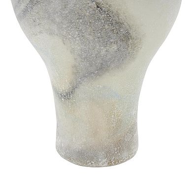 Stella & Eve Glass Distressed Textured Finish Decorative Vase Table Decor