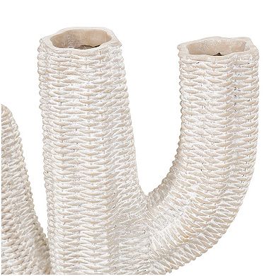 Stella & Eve Resin Tall Textured Cactus Planter