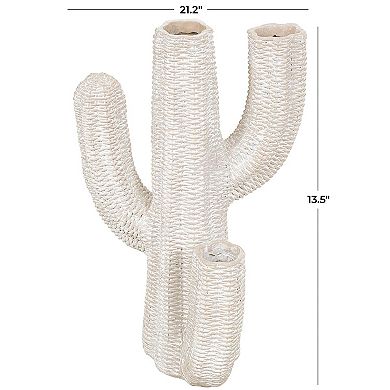 Stella & Eve Resin Tall Textured Cactus Planter