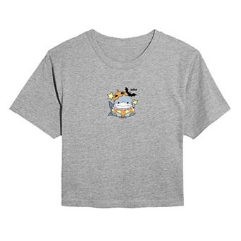 Juniors' Marvel Rivals Jeff The Land Shark Cropped Tee