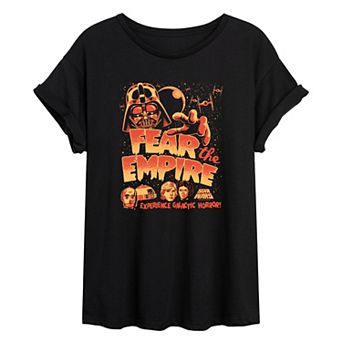 Juniors' Star Wars Fear The Empire Oversized Tee
