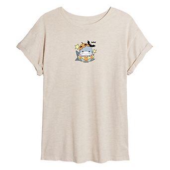 Juniors' Marvel Rivals Jeff The Land Shark Oversized Tee