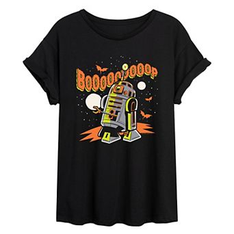 Juniors' Star Wars R2-D2 Boooop Oversized Tee