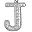 Silver Initial J