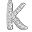 Silver Initial K