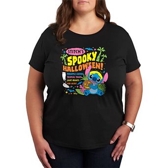 Plus Size Disney's Lilo & Stitch “Stitch's Spooky Halloween” Graphic Tee