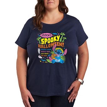 Plus Size Disney's Lilo & Stitch “Stitch's Spooky Halloween” Graphic Tee
