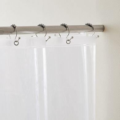 Truly Calm Shower Liner & Hook Set