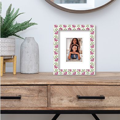 COURTSIDE MARKET Floral Fantasy 8" x 10" Easel Photo Frame