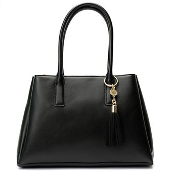 BCBGeneration Triple Compartment Satchel With Tassel