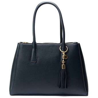 BCBGeneration Triple Compartment Satchel With Tassel